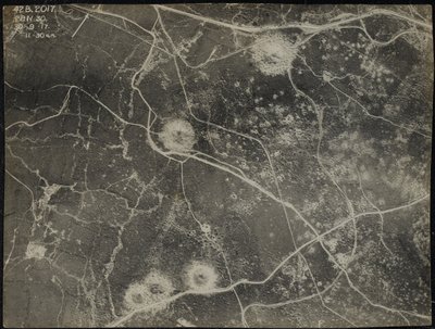 Aerial photograph, 30th September 1917 by English Photographer